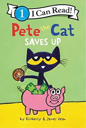 Book cover of PETE THE CAT SAVES UP