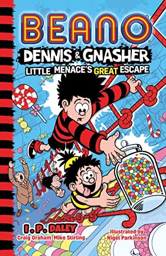 Book cover of BEANO DENNIS & GNASHER - LITTLE MENACE'S