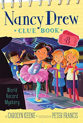 Book cover of NANCY DREW CLUE BOOK 08 WORLD RECORD MYS