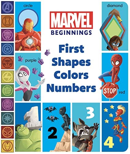 Book cover of MARVEL BEGINNINGS - 1ST SHAPES COLORS