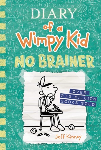Book cover of DIARY OF A WIMPY KID 18 NO BRAINER