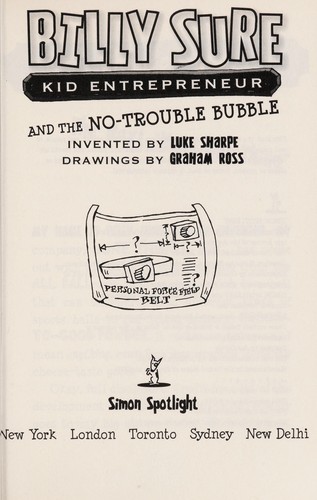 Book cover of BILLY SURE 05 NO-TROUBLE BUBBLE