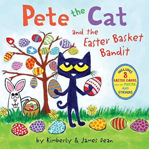 Book cover of PETE THE CAT & THE EASTER BASKET BANDI