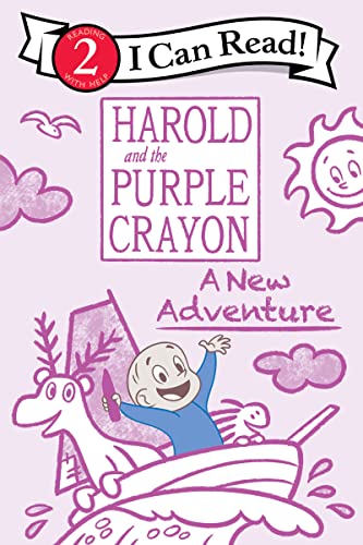 Book cover of HAROLD & THE PURPLE CRAYON - NEW ADVENTU