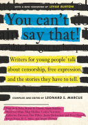 Book cover of YOU CAN'T SAY THAT