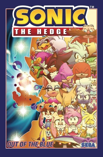 Book cover of SONIC THE HEDGEHOG 08 OUT OF THE BLUE