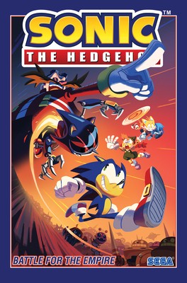 Book cover of SONIC THE HEDGEHOG 13 BATTLE FOR THE EMP