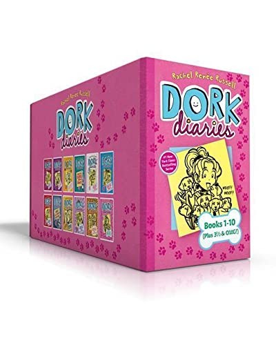 Book cover of DORK DIARIES BOX SET 1-10 PLUS BONUSES