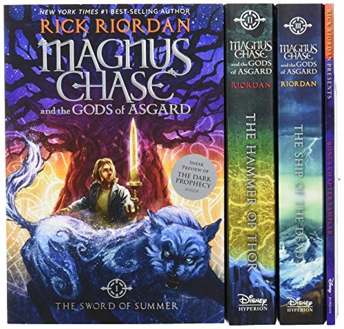 Book cover of MAGNUS CHASE BOX SET 1-3