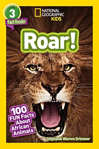Book cover of NG READERS - ROAR 100 FACTS ABOUT AFRICA