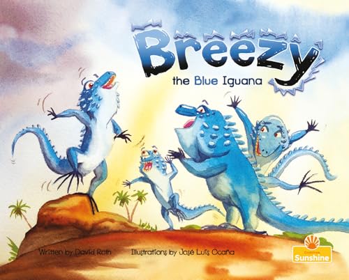 Book cover of BREEZY THE BLUE IGUANA