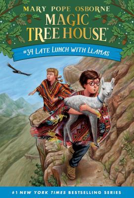 Book cover of MAGIC TREE HOUSE 34 LATE LUNCH WITH LLAM