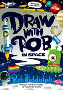 Book cover of DRAW WITH ROB - IN SPACE