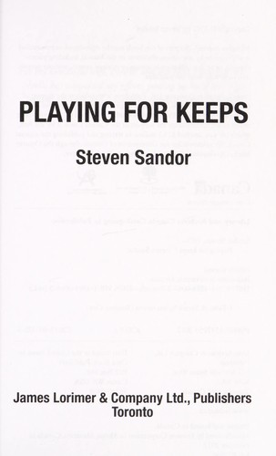 Book cover of PLAYING FOR KEEPS