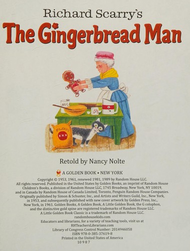 Book cover of GINGERBREAD MAN