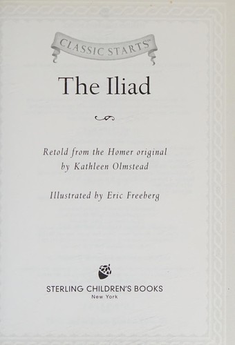 Book cover of ILIAD - CLASSIC STARTS