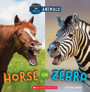 Book cover of HORSE OR ZEBRA WILD WORLD - PETS & WIL