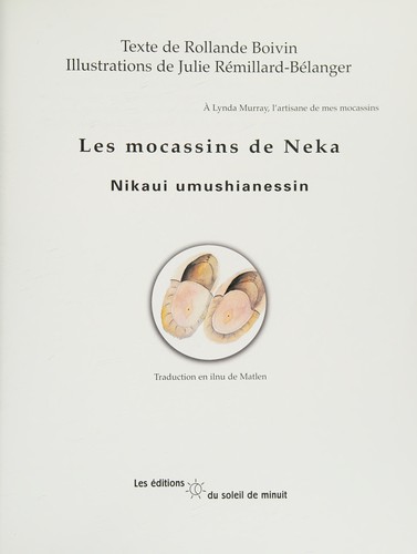 Book cover of MOCASSINS DE NEKA